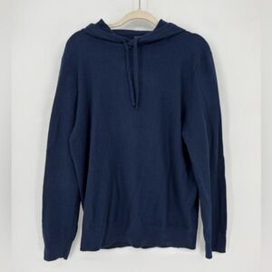 J. Crew 100% Cashmere Navy Blue Sweater - see flaw